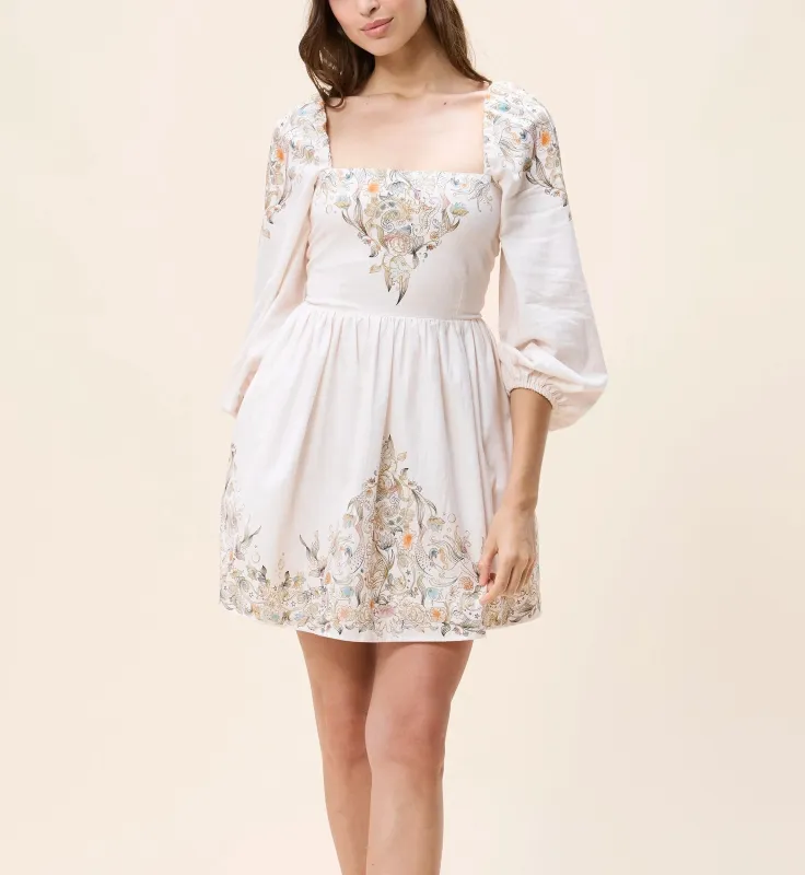 Greer Mini Dress- Bella Mer Print made by Cleobella