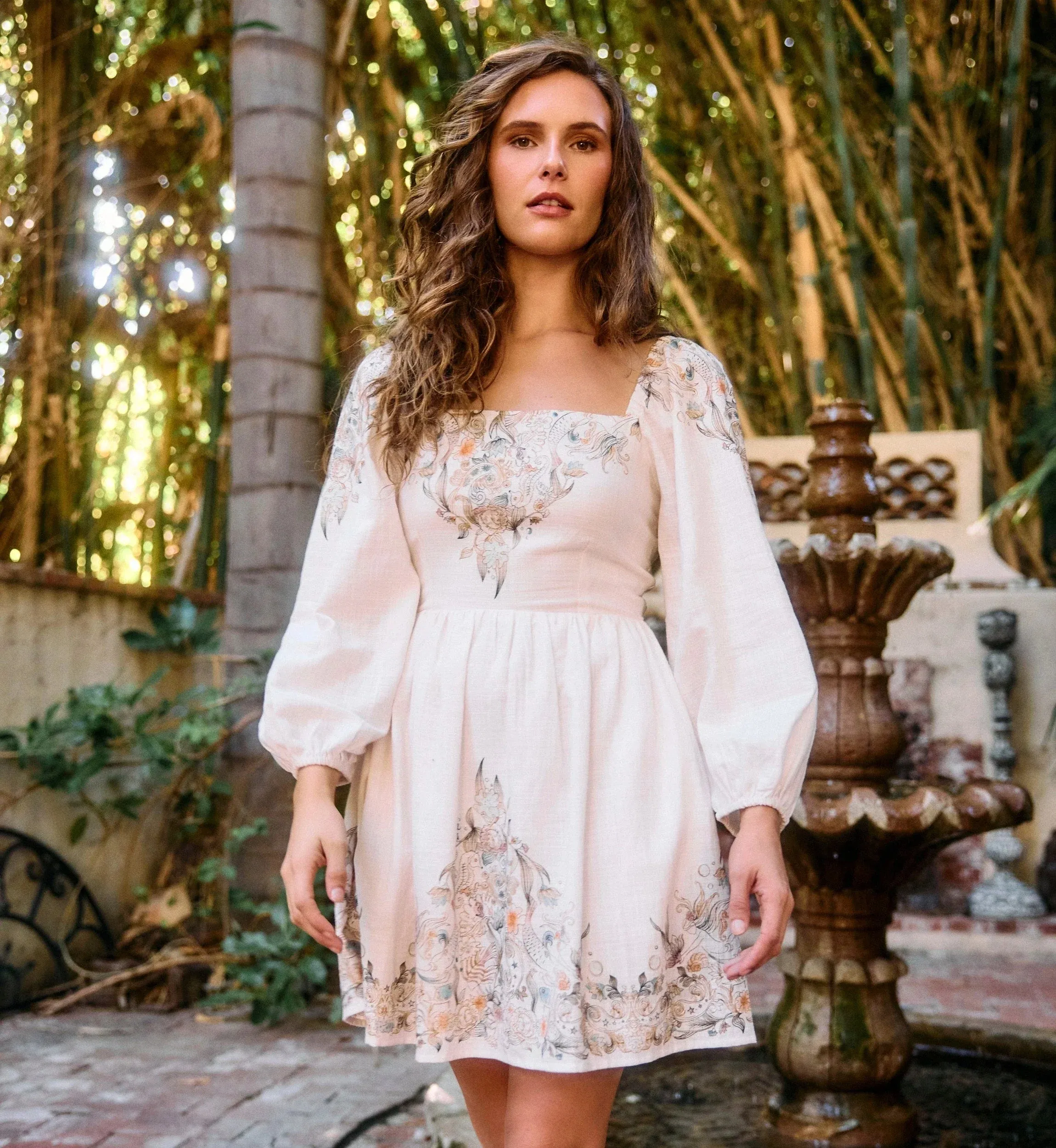 Greer Mini Dress- Bella Mer Print sold by Illie & Co product image thumbnail 4