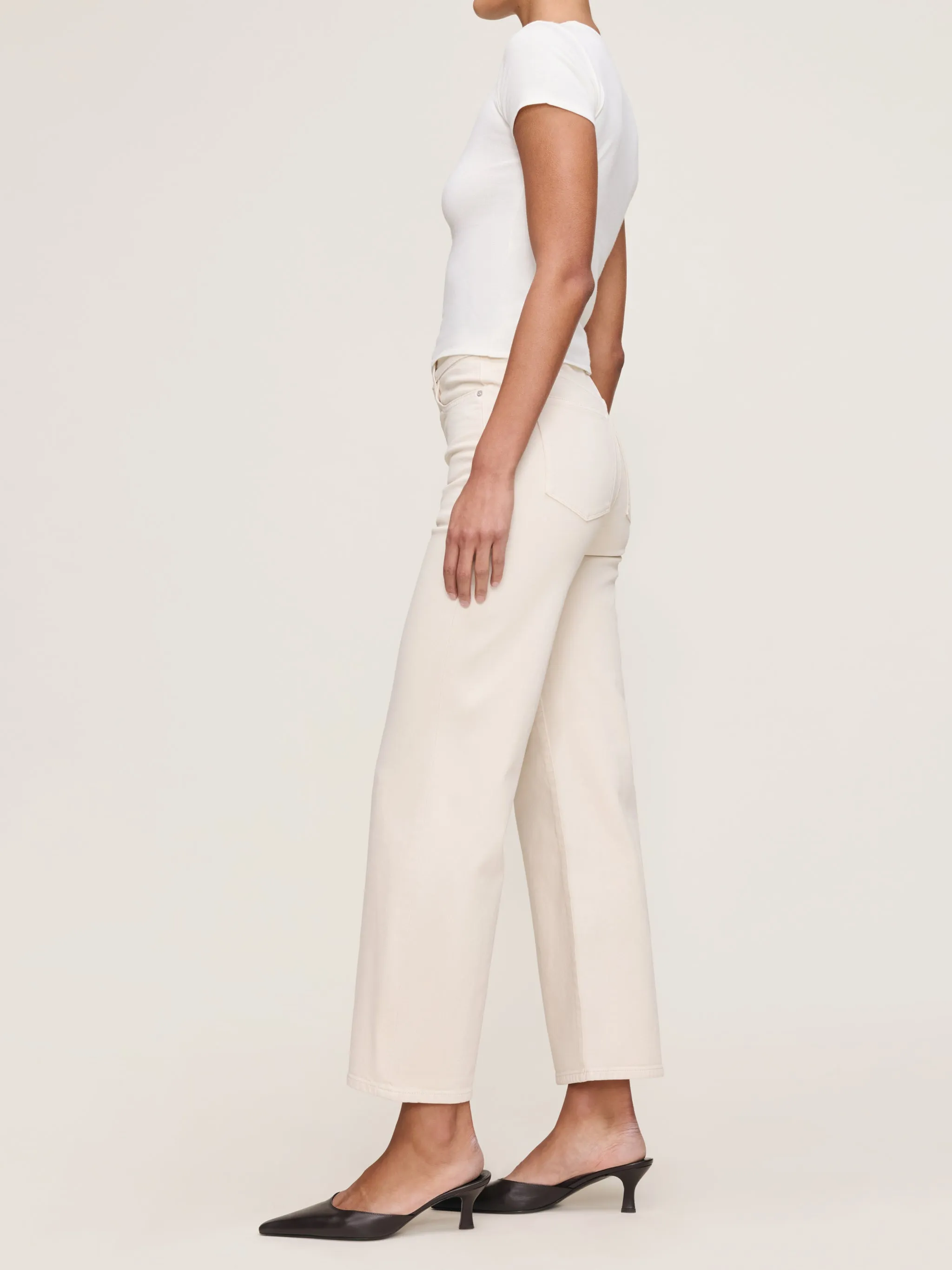 Karmine Refined High Rise Wide Leg- Flax sold by Illie & Co product image thumbnail 2
