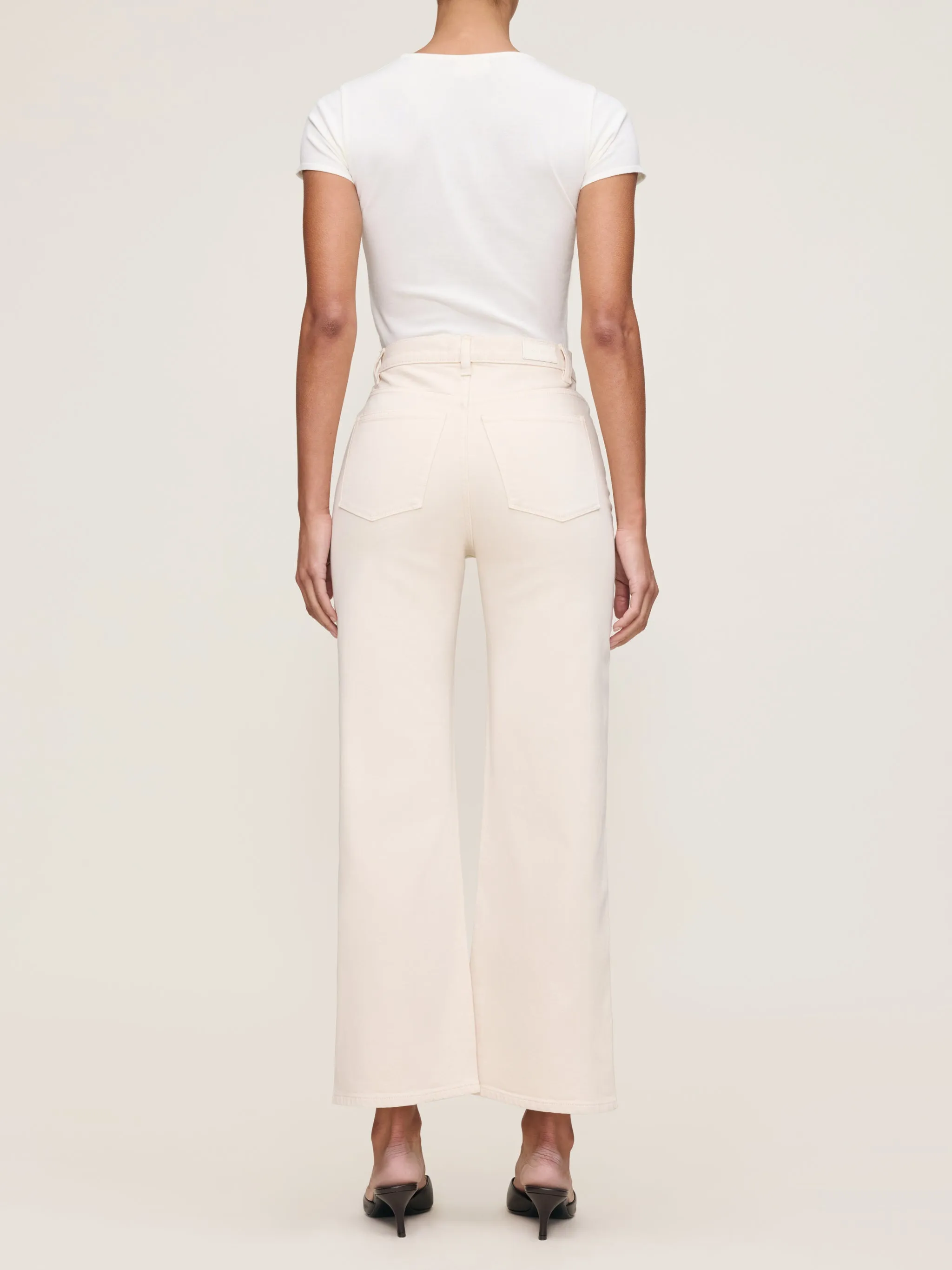 Karmine Refined High Rise Wide Leg- Flax sold by Illie & Co product image thumbnail 3