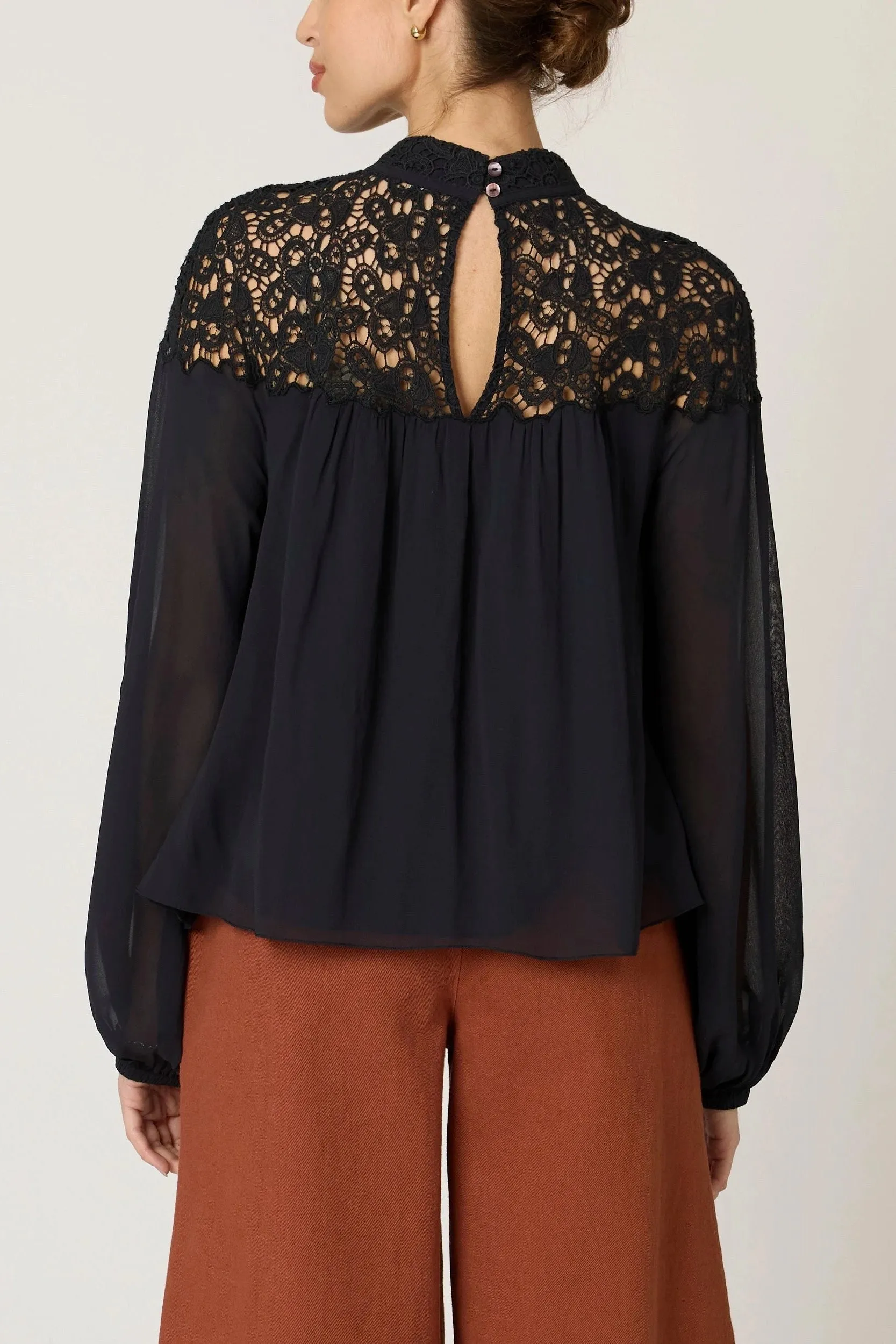 Eloise Blouse- Black sold by Illie & Co product image thumbnail 2