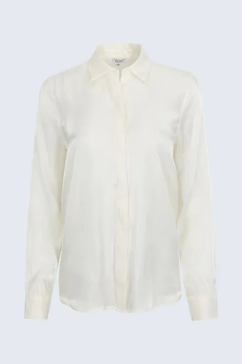 Tilda Button Down- Ecru sold by Illie & Co product image thumbnail 5