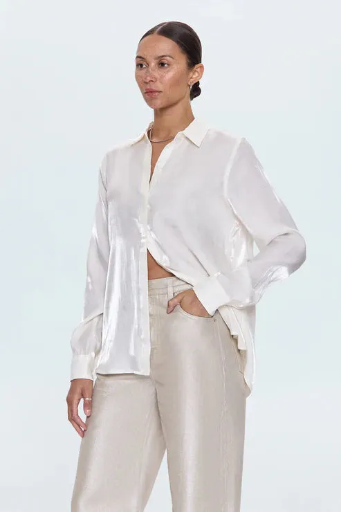 Tilda Button Down- Ecru sold by Illie & Co product image thumbnail 3