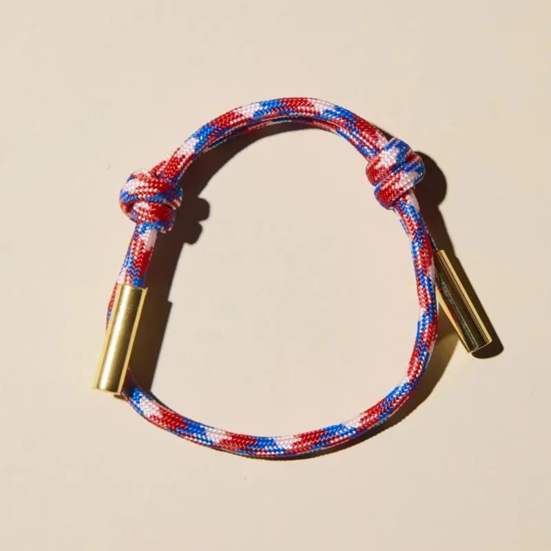Red, White and Blue Bracelet- *Silver* made by Illie & Co