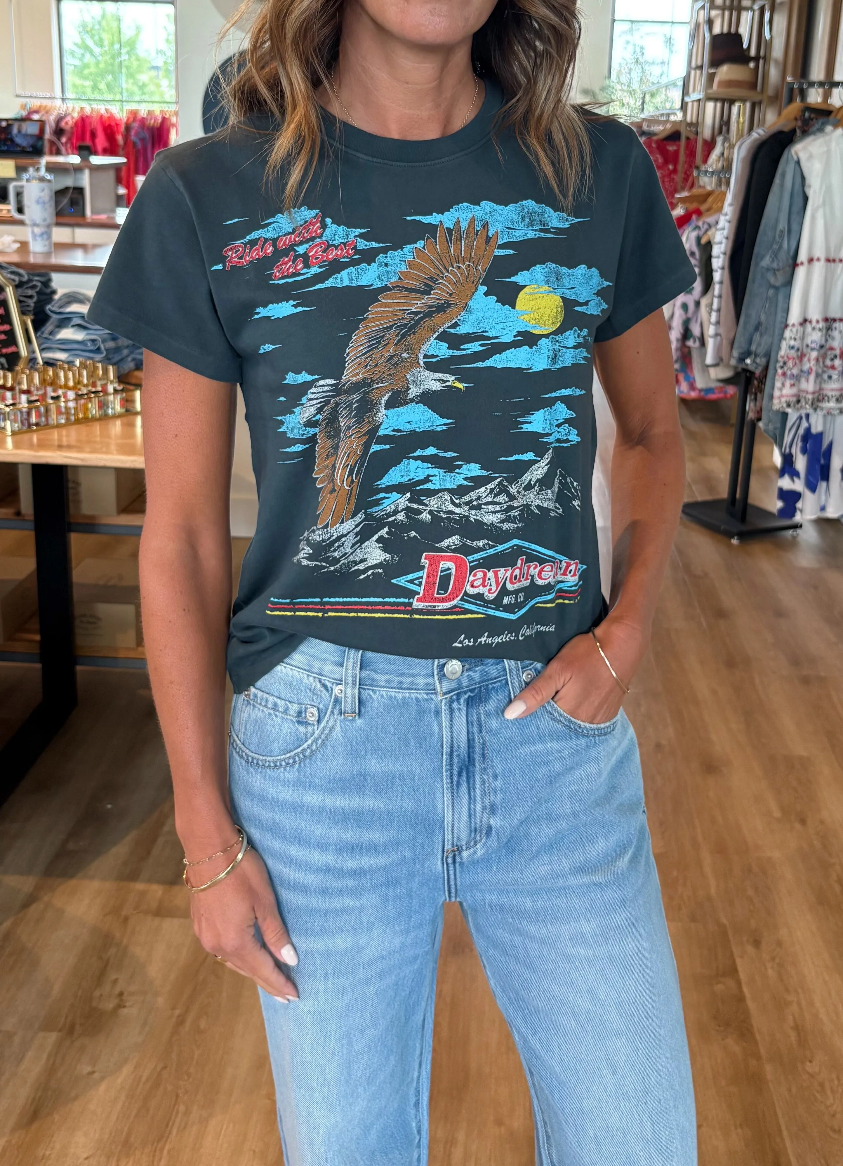 Daydreamer MFG Co Tour Tee- Vintage Black- FINAL SALE sold by Illie & Co product image thumbnail 2