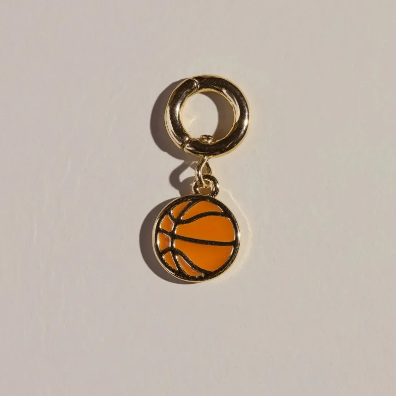 Basketball Charm-Gold made by Illie & Co