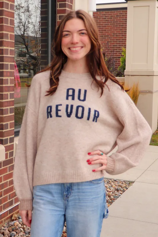 Au Revoir Sweater—Oyster made by Sundry