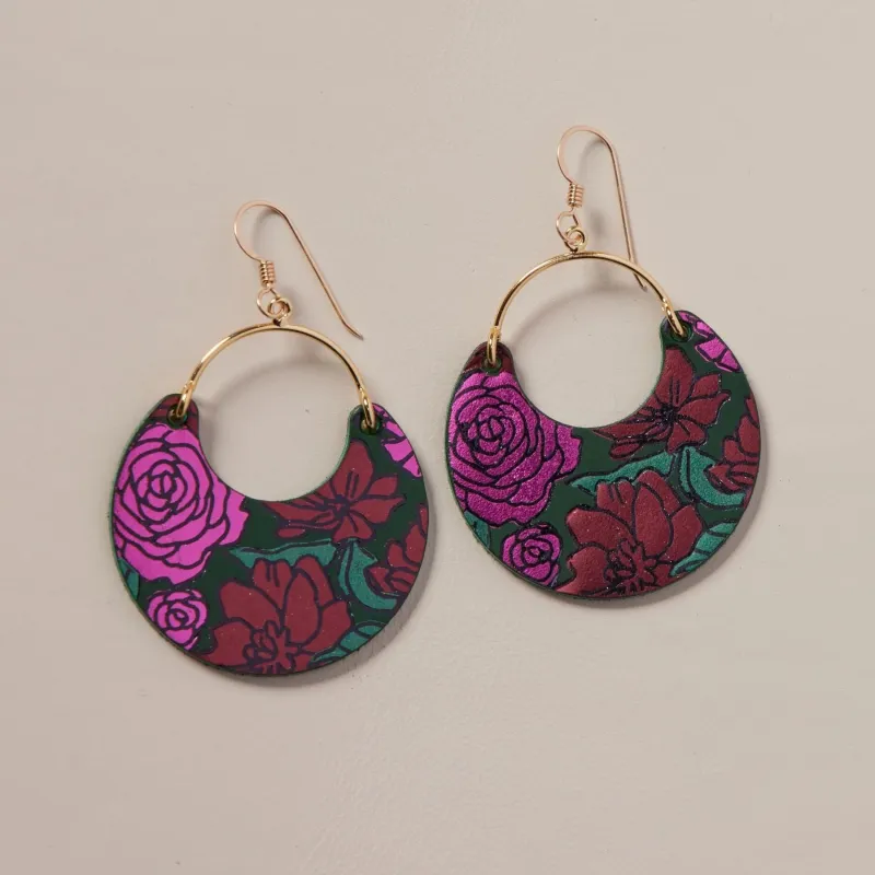 Midnight Floral Ninas- Gold made by Illie & Co