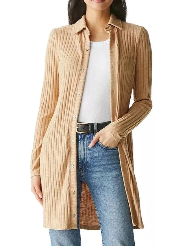 Kayla Button Down Cardigan Dress- Cashew **Final Sale** sold by Illie & Co
