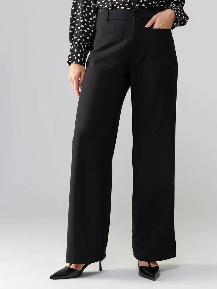 Marine Wide Leg Trouser- Black sold by Illie & Co product image thumbnail 5