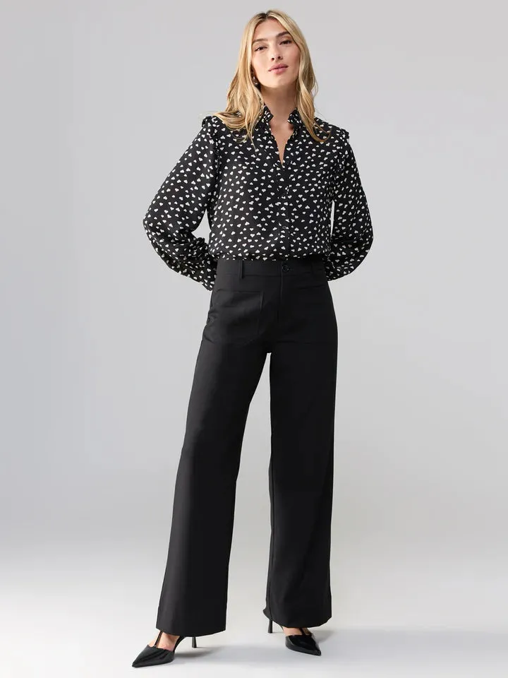 Marine Wide Leg Trouser- Black sold by Illie & Co product image thumbnail 4