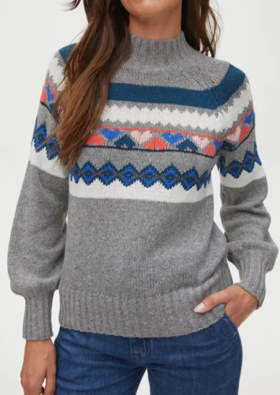 Pernille Turtleneck Fair Isle Sweater *Final Sale** made by Michael Stars