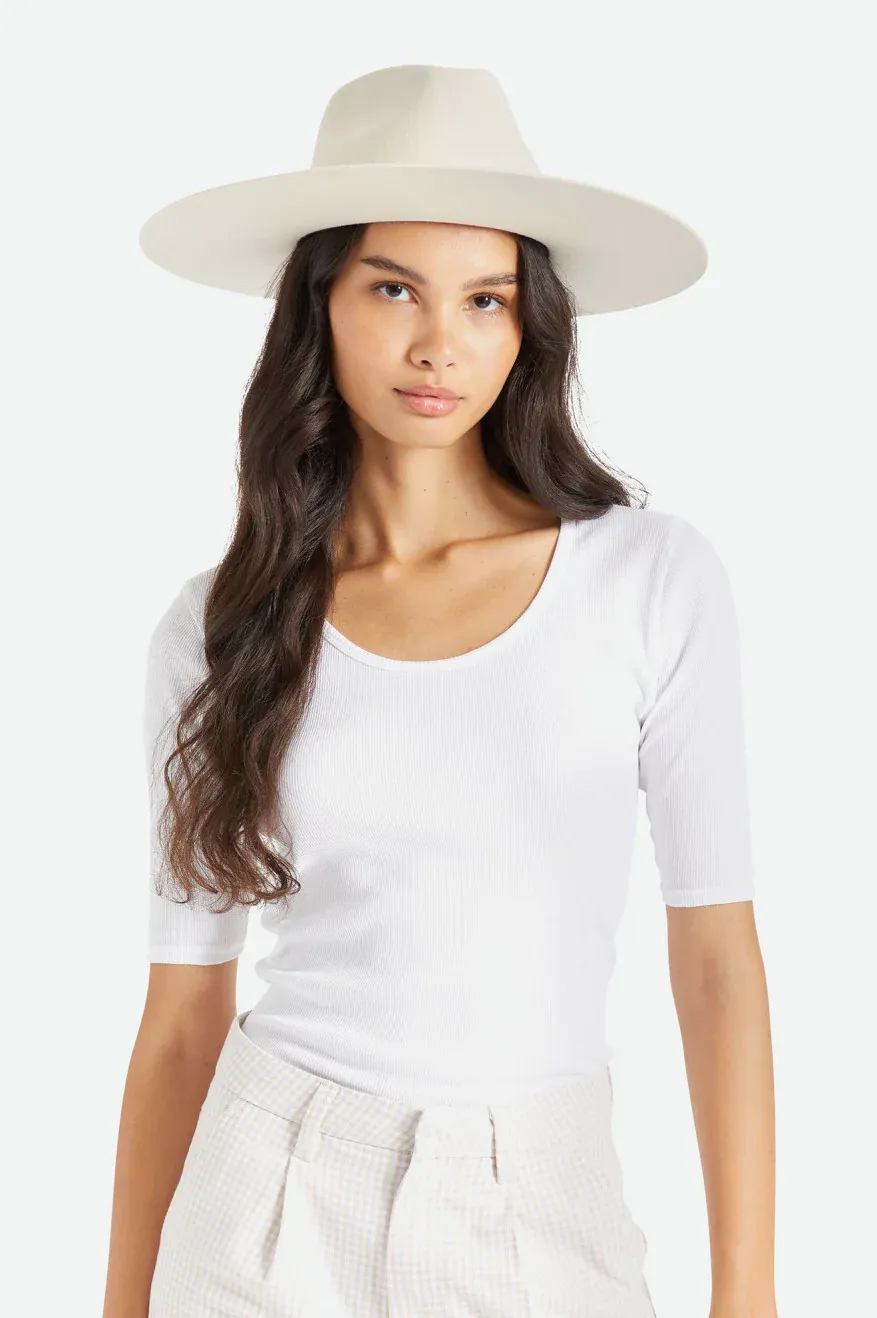 Leigh Felt Fedora- Dove sold by Illie & Co product image thumbnail 2
