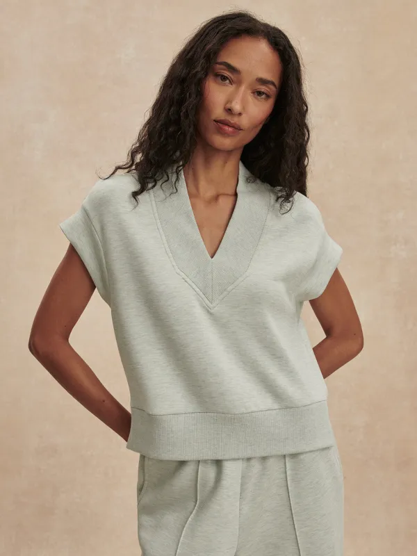Gracee V-Neck Tank- Mint Green Marl made by Varley