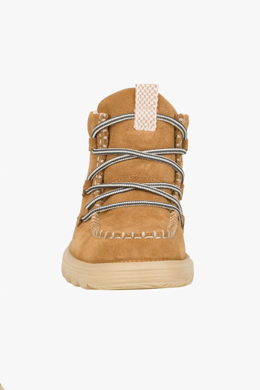 HEYDUDE Women’s Reyes Lace Up Leather Booties in Tan | 42012-265 sold by Glik’s product image thumbnail 4