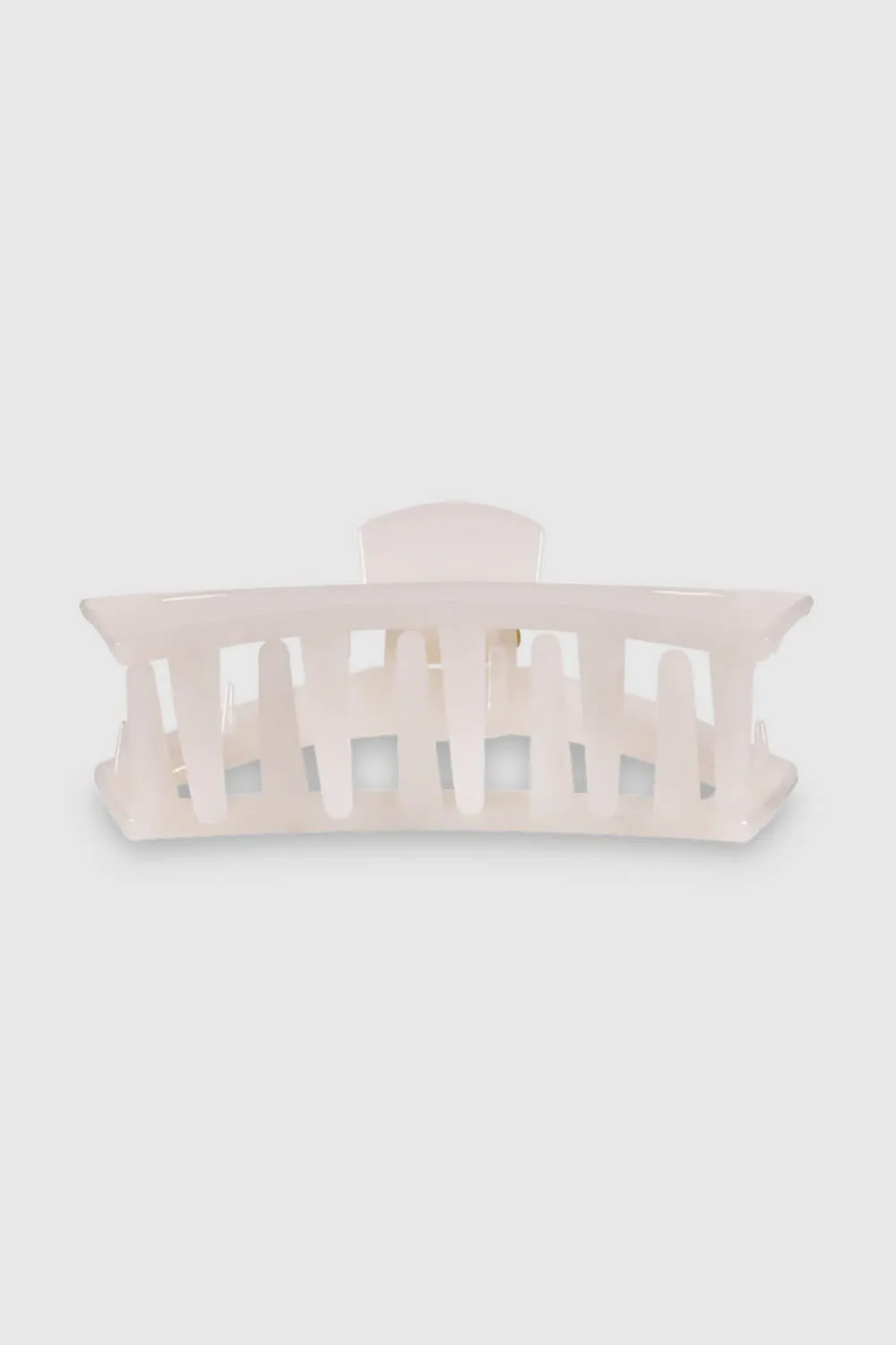 Teleties Large Open Claw Hair Clip in White | TT-CL02-004 sold by Glik’s product image thumbnail 3