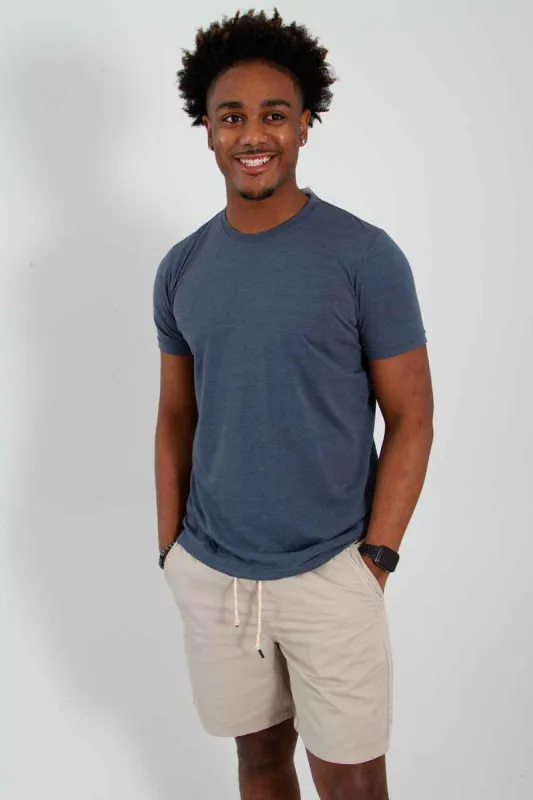 Basic Crewneck T-Shirt for Men in Indigo Blue | 3750-INDIGO sold by Glik’s