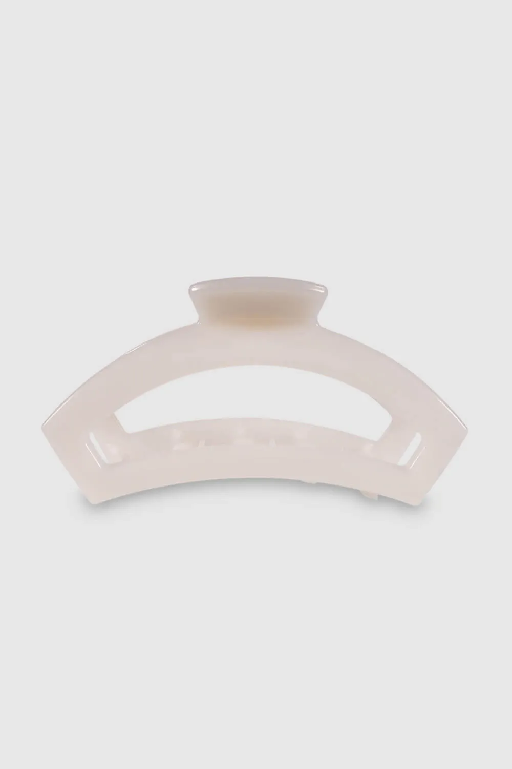 Teleties Large Open Claw Hair Clip in White | TT-CL02-004 sold by Glik’s product image thumbnail 2