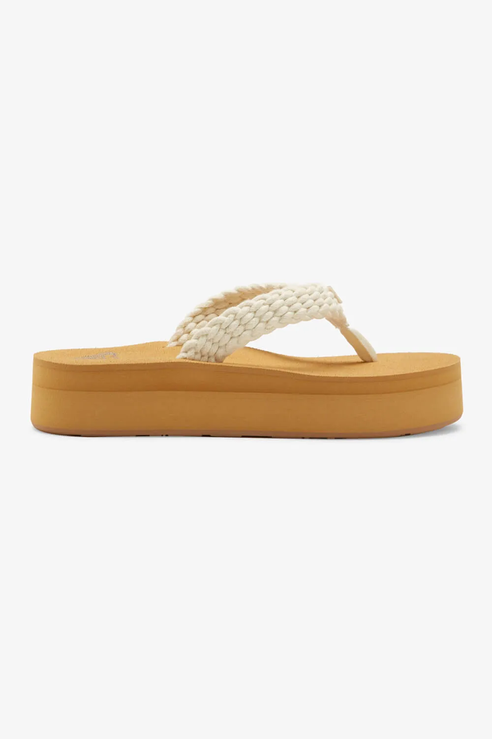 Roxy Porto Platform Sandals for Women in Brown/Cream | ARJL101168-CRE sold by Glik’s product image thumbnail 3