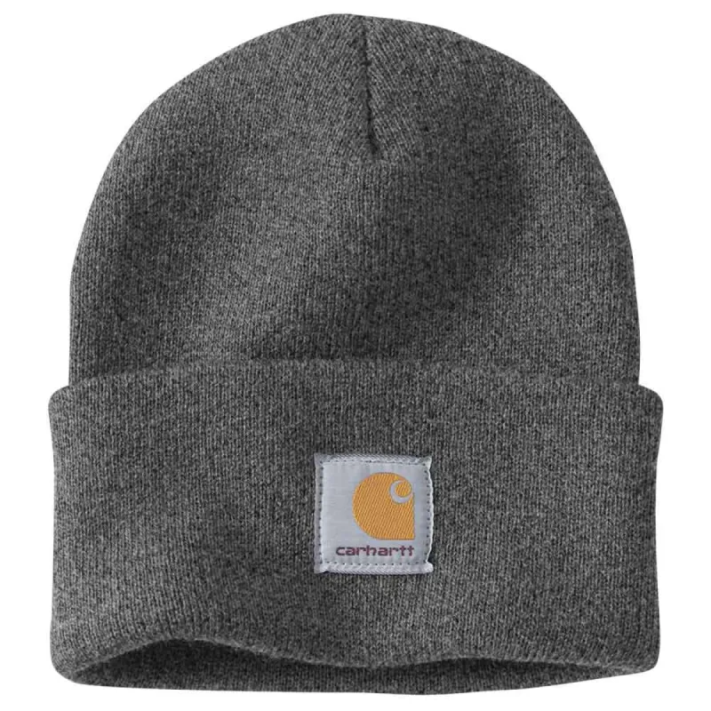 Carhartt Knit Cuff Beanie In Coal Heather  | A18-CLH sold by Glik’s
