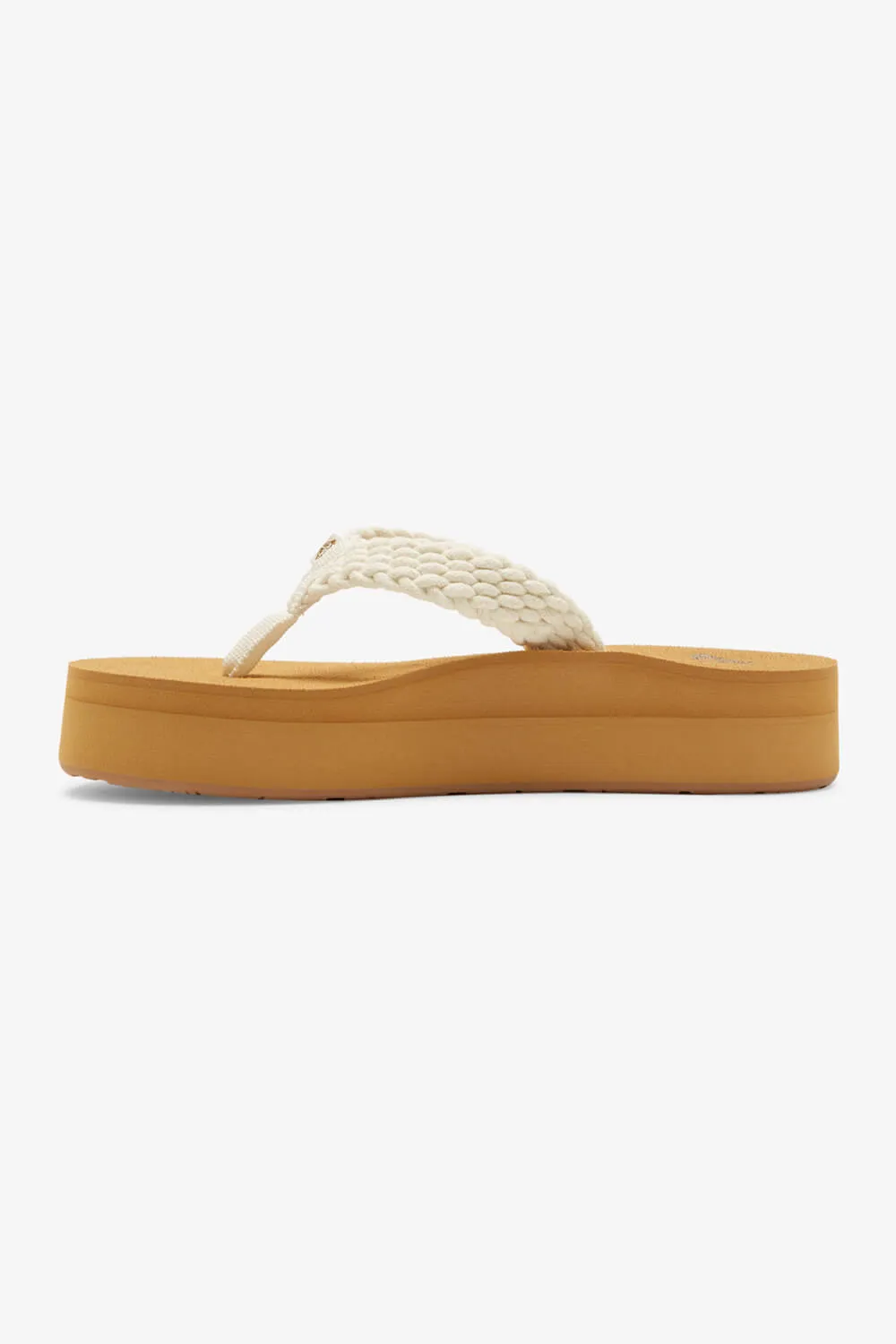 Roxy Porto Platform Sandals for Women in Brown/Cream | ARJL101168-CRE sold by Glik’s product image thumbnail 4