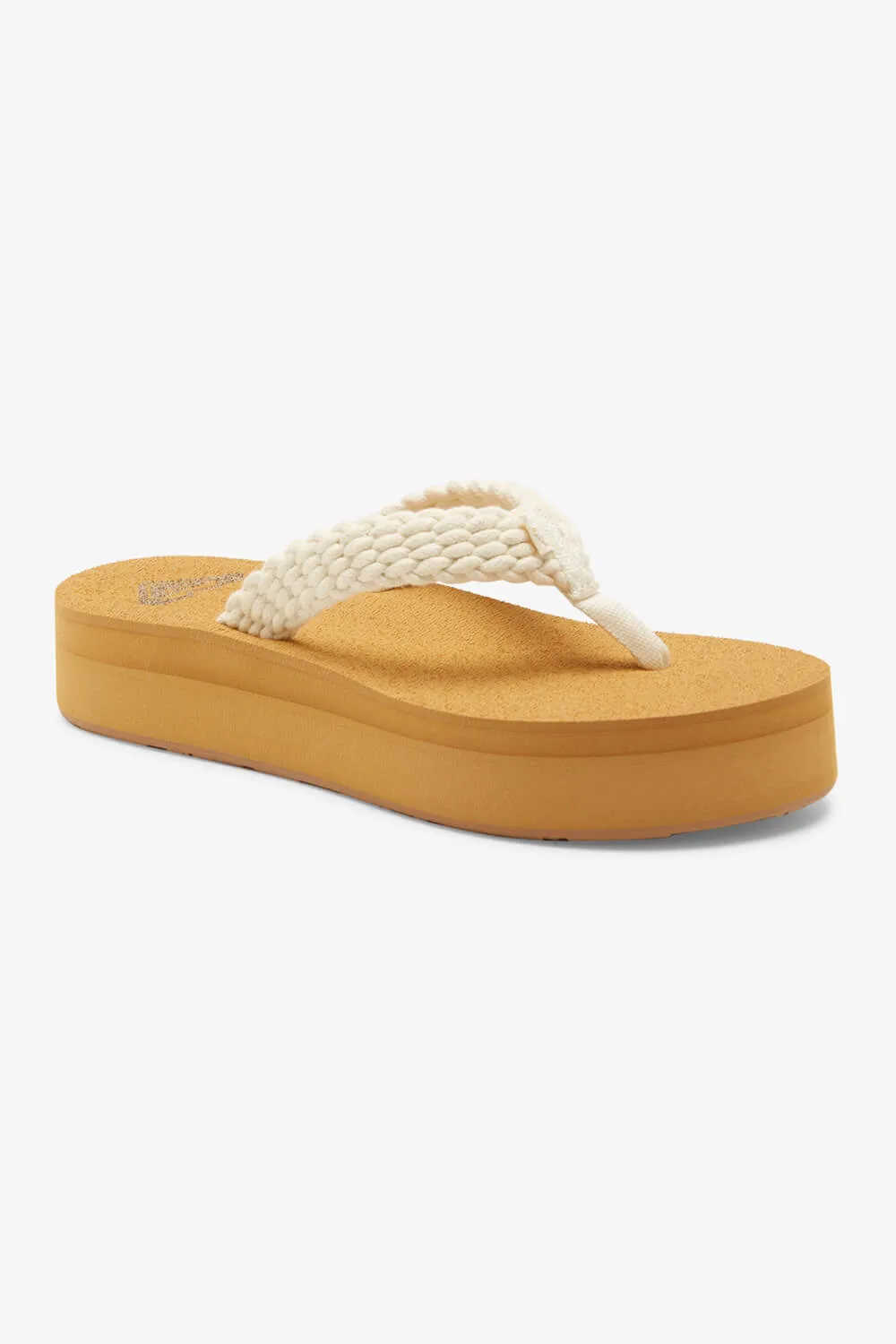 Roxy Porto Platform Sandals for Women in Brown/Cream | ARJL101168-CRE sold by Glik’s product image thumbnail 2