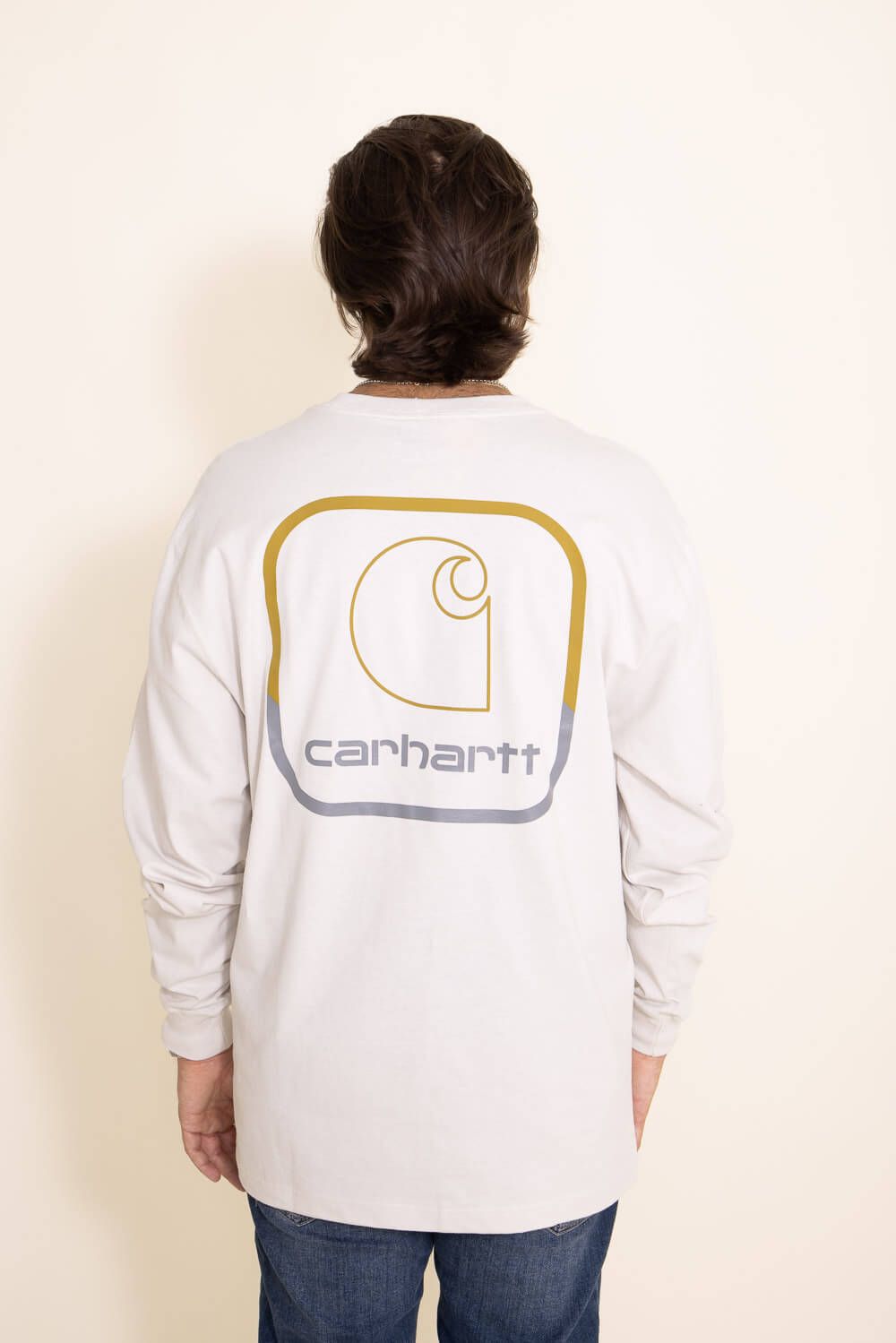 Carhartt Long Sleeve Loose Fit Pocket Tee for Men in White | 105584-W03 MALT sold by Glik’s
