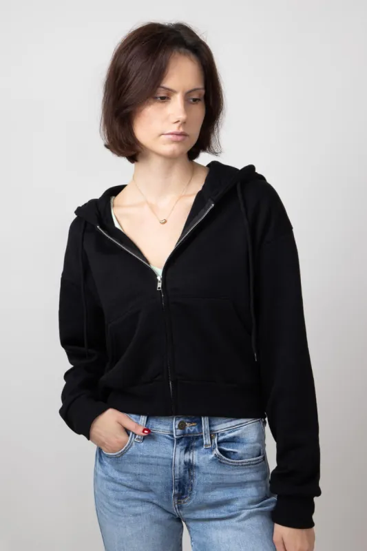 1897 Active Full Zip Fleece Hoodie for Women in Black | JK354-BLACK sold by Glik’s