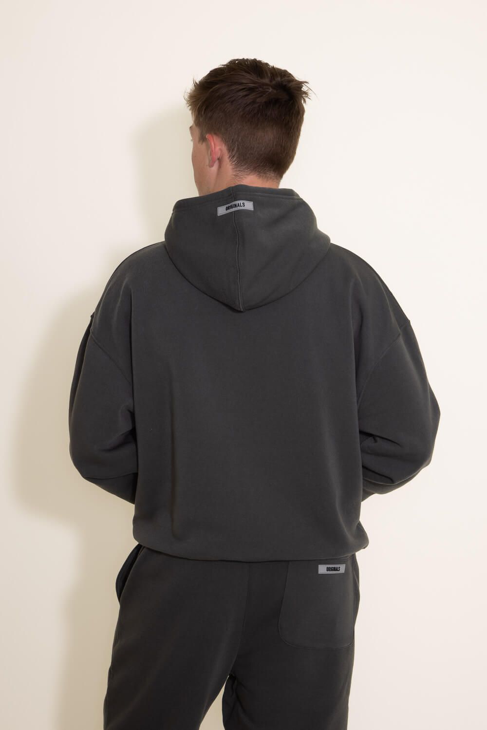 Brooklyn Cloth Original Fleece Hoodie for Men in Dusty Black | BHME920S-DYB sold by Glik’s product image thumbnail 2