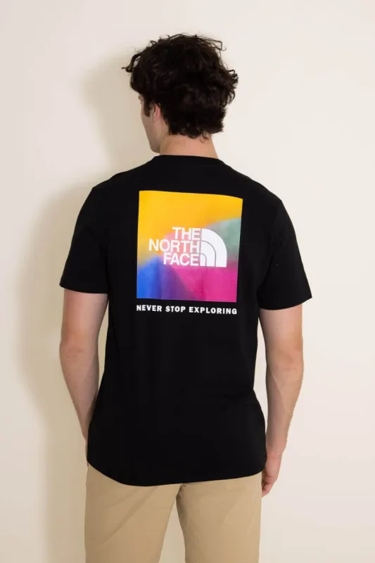 The North Face Box NSE T-Shirt for Men in Black Ombre | NF0A812H-A68 sold by Glik’s