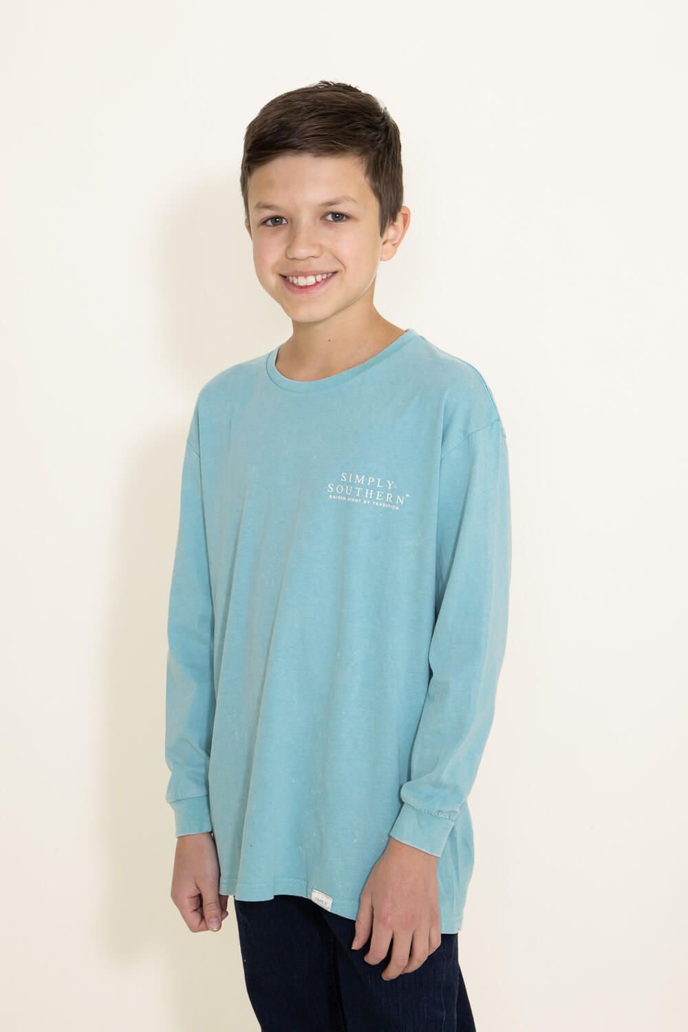Simply Southern Youth Canoe on a Car Long Sleeve T-Shirt for Boys in Blue | YTH-SC-MN-LS-CANOE-BROOK sold by Glik’s product image thumbnail 3