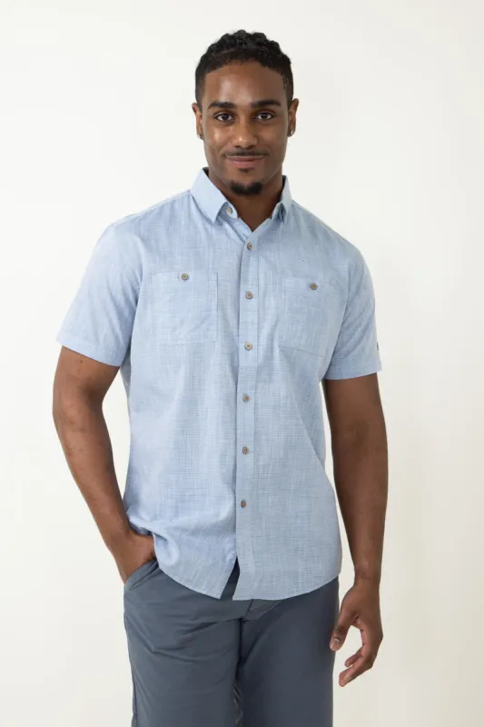 Kuhl Karib Stripe Shirt for Men in Blue | 7460-HRBL sold by Glik’s