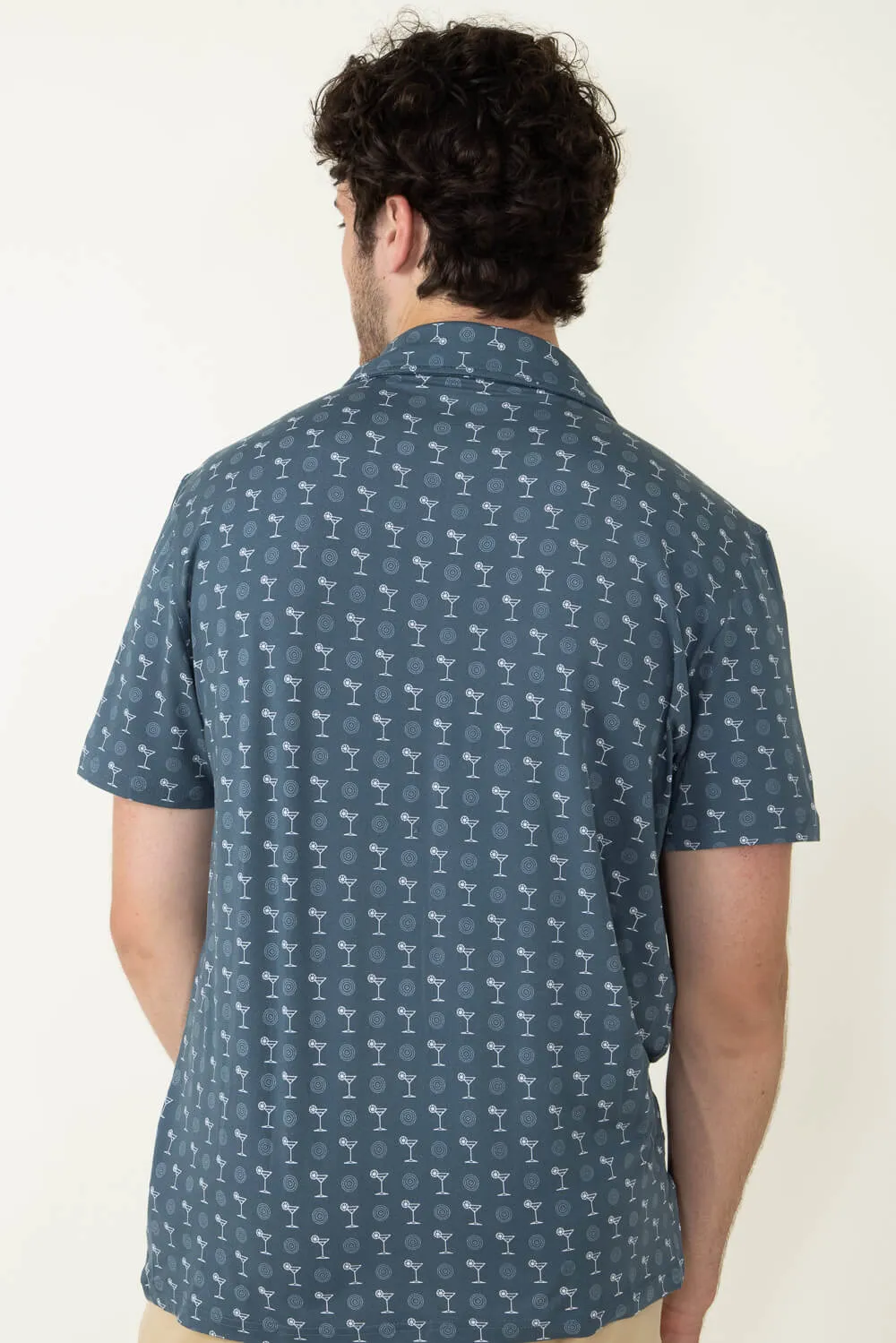 WearFirst Knit Dry Martini Shirt for Men in Orion Blue | K017A-MARTINI sold by Glik’s product image thumbnail 4