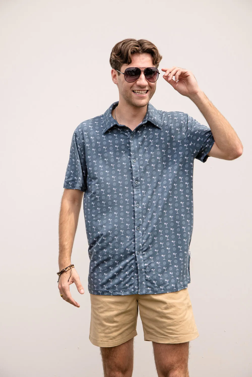 WearFirst Knit Dry Martini Shirt for Men in Orion Blue | K017A-MARTINI sold by Glik’s