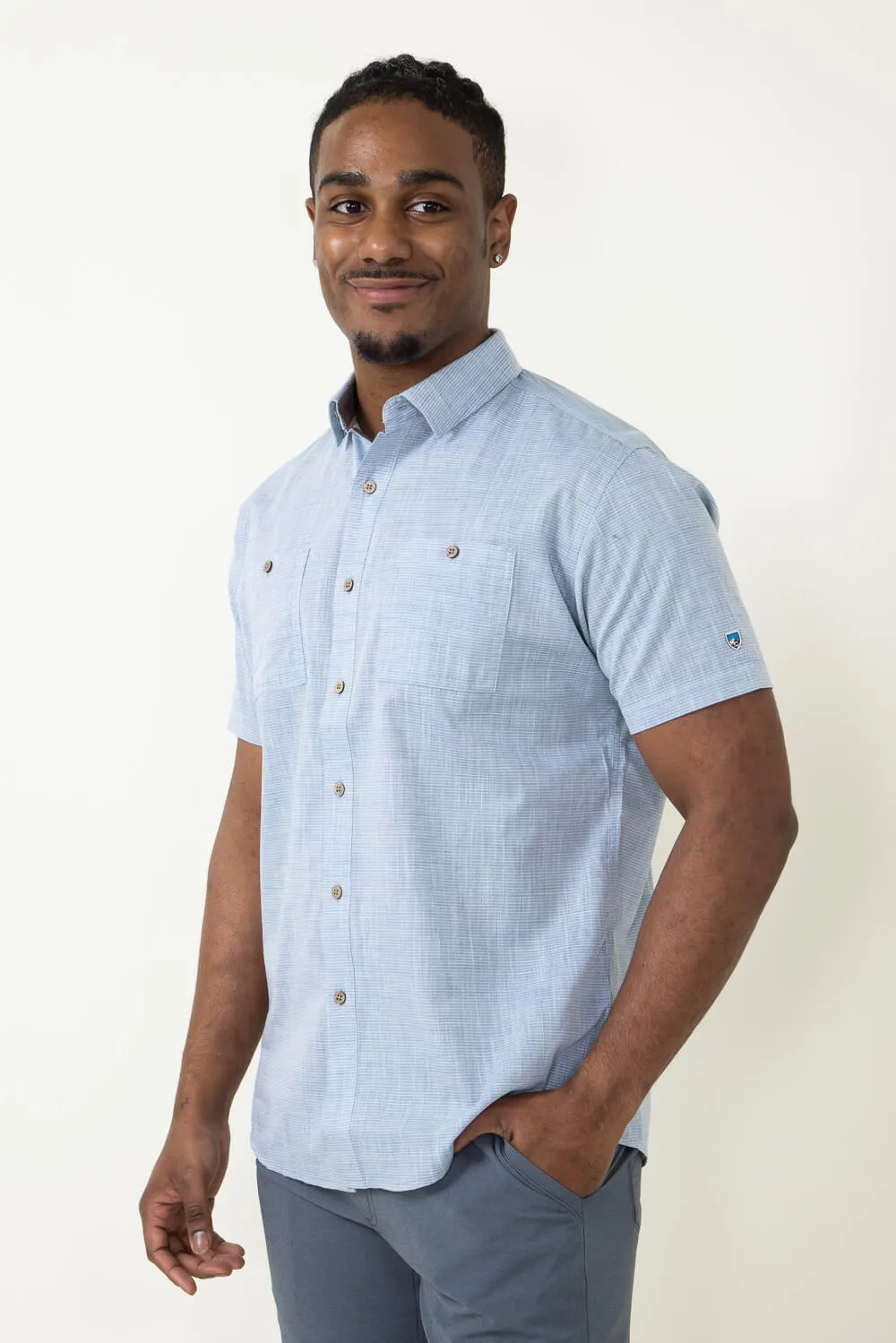 Kuhl Karib Stripe Shirt for Men in Blue | 7460-HRBL sold by Glik’s product image thumbnail 3