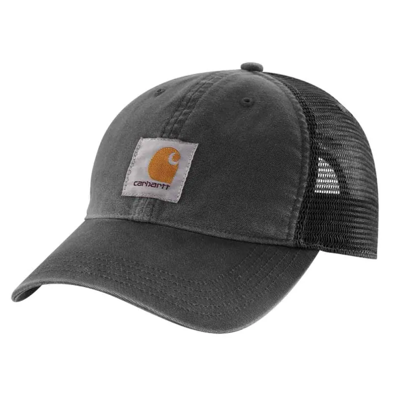 Carhartt Canvas Mesh Back Cap in Black | 100286-001 sold by Glik’s