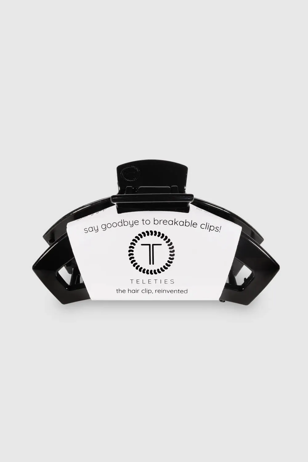 Teleties Large Open Claw Hair Clip in Black | TT-CL02-002 sold by Glik’s product image thumbnail 4