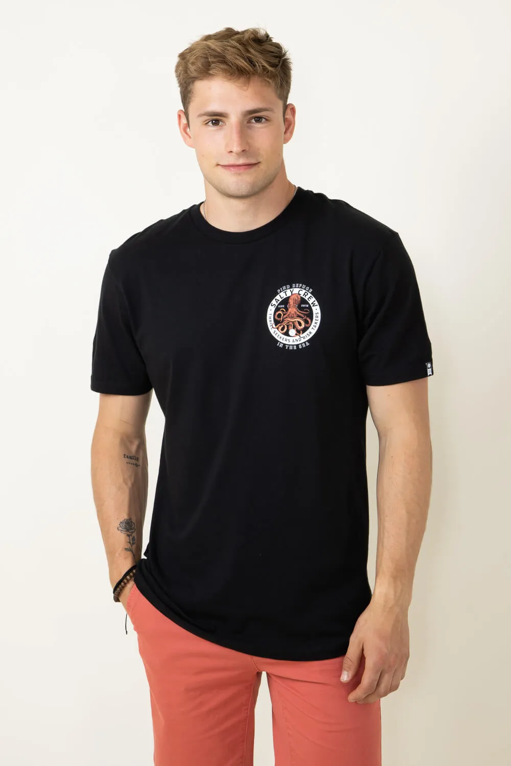 Salty Crew Deep Reach T-Shirt for Men in Black | 20035666 sold by Glik’s product image thumbnail 2