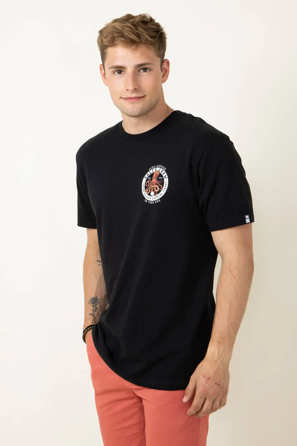Salty Crew Deep Reach T-Shirt for Men in Black | 20035666 sold by Glik’s product image thumbnail 3