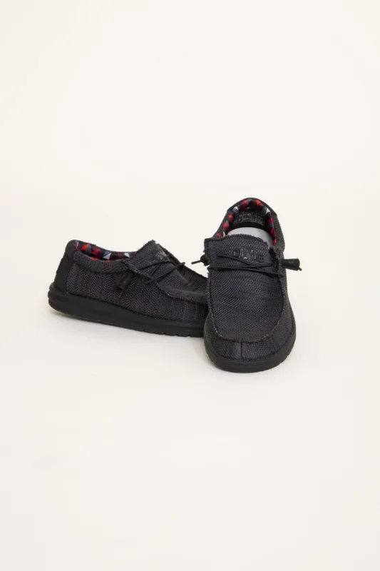 HEYDUDE Men’s Wally Sox Shoes in Jet Black | 110354935 sold by Glik’s