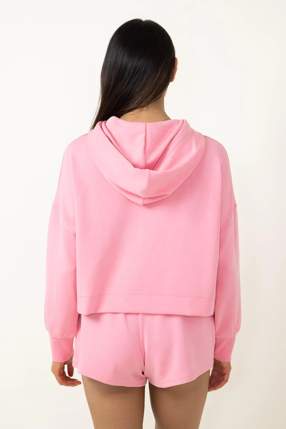 Simply Southern Cropped Hoodie for Women in Pink | PP-0124-HD-CRP-ROSE sold by Glik’s product image thumbnail 3