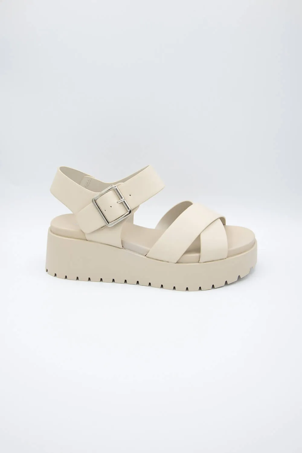 Soda Alyssa Lug Wedge Sandals for Women in Bone | ALYSSA-S DK BONE sold by Glik’s product image thumbnail 2