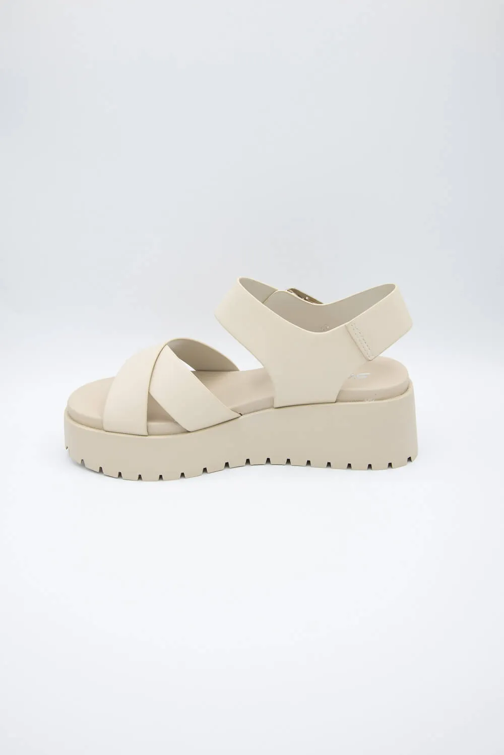 Soda Alyssa Lug Wedge Sandals for Women in Bone | ALYSSA-S DK BONE sold by Glik’s product image thumbnail 3