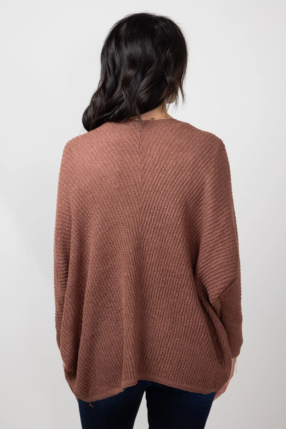 Shaker Stitch Cardigan for Women in Brick | 61865-BRK sold by Glik’s product image thumbnail 2