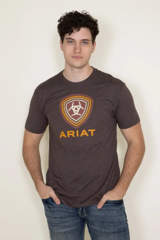 Ariat Rope Lockup T-Shirt for Men in Brown | 10047645-BROWN sold by Glik’s