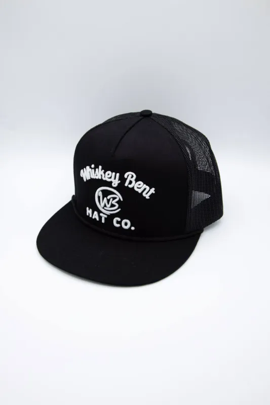 Whiskey Bent Johnny Cash Trucker Hat for Men in Black | JHNYCASH sold by Glik’s