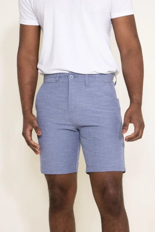 1897 Original 10” Premier Slub Hybrid Shorts for Men in Light Blue | XH9823S-GL-LTBLUE sold by Glik’s