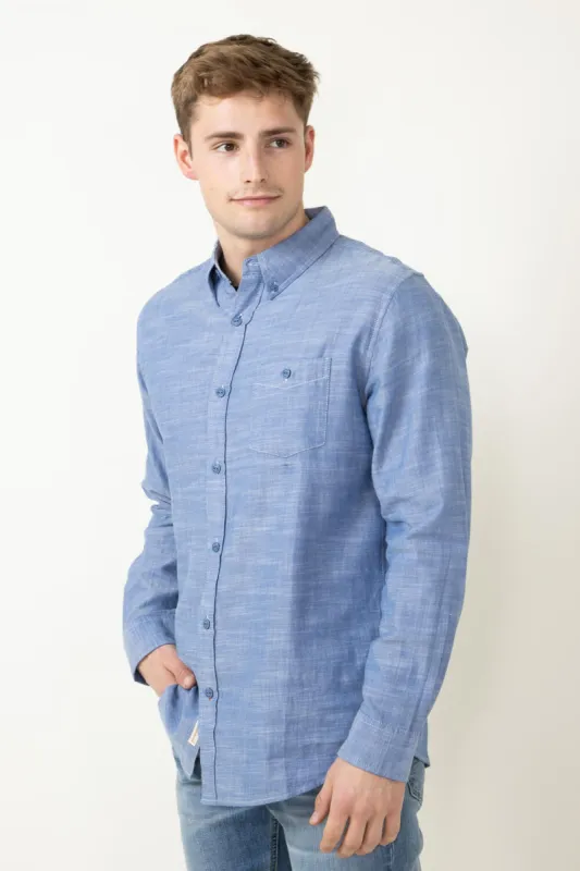 Weatherproof Vintage Country Twill Shirt for Men in Blue | S2485503GK-FRENCHNVY sold by Glik’s