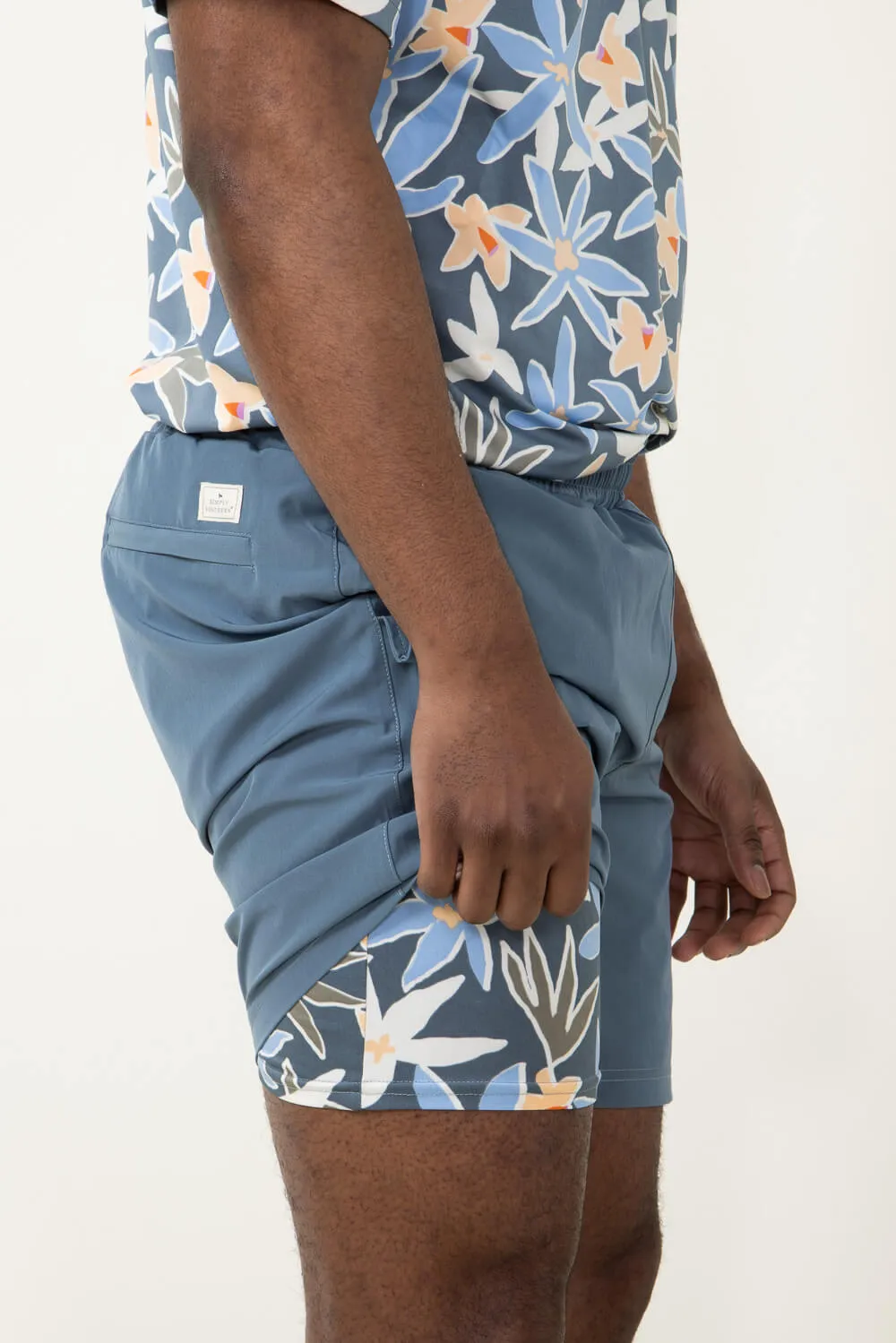 Simply Southern Tropical Lined Shorts for Men in Blue | PP-0124-MN-LINEDSHORT-TROP sold by Glik’s product image thumbnail 2