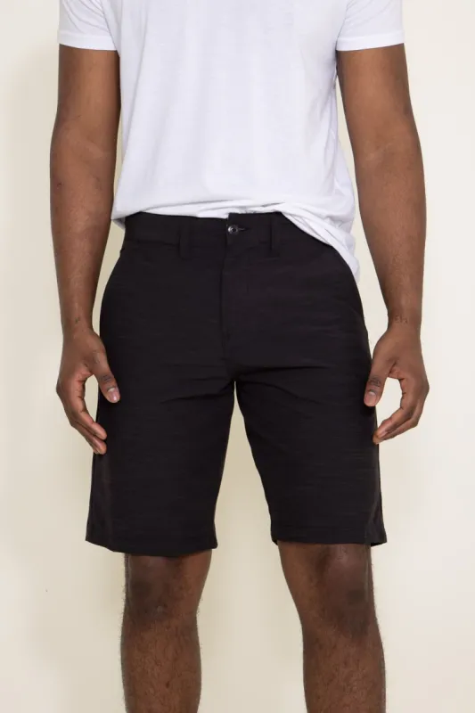 1897 Original 10” Premier Slub Hybrid Shorts for Men in Black | XH9823-GL-BLACK sold by Glik’s